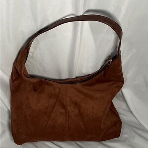 Free People Look-for-Less Brown Suede Hobo Chic bag